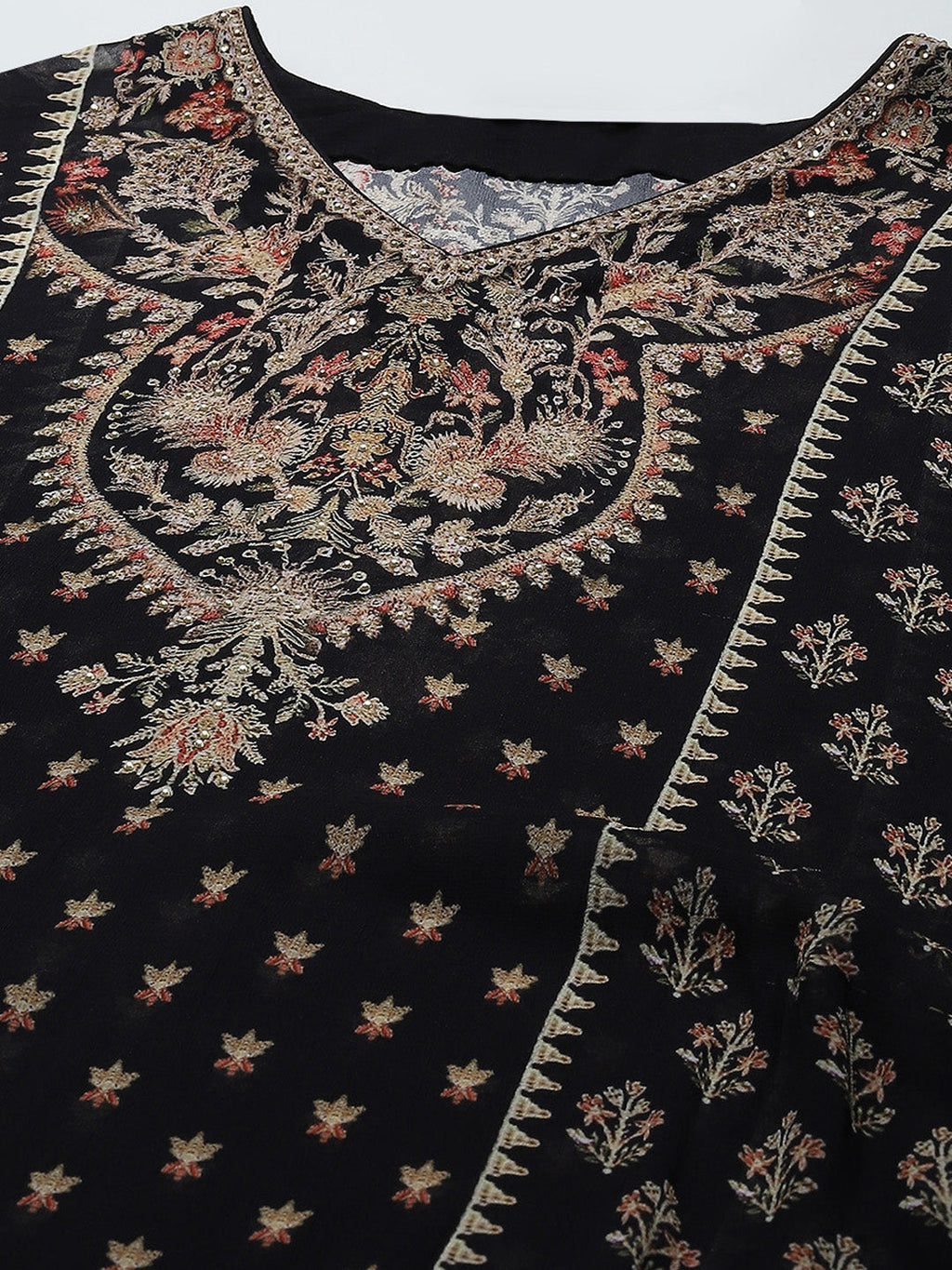 Digital Print Georgette Kaftan Kurta