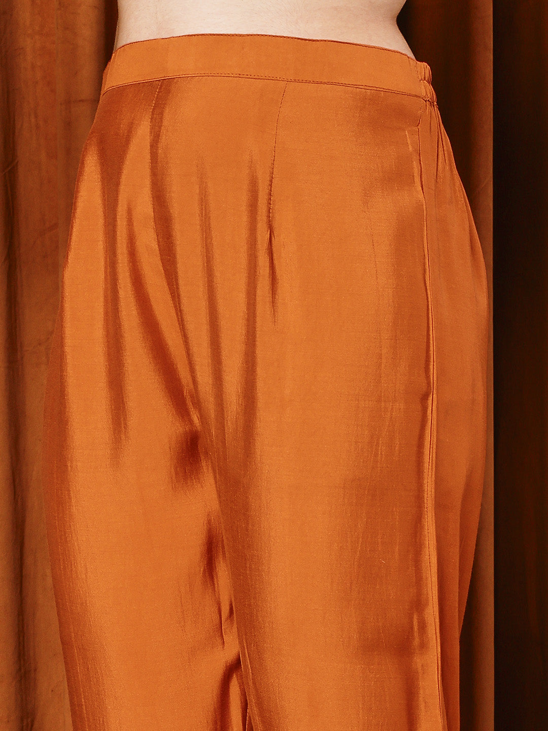 Embroidered Cotton Blend Kurta With Pants &amp; Dupatta