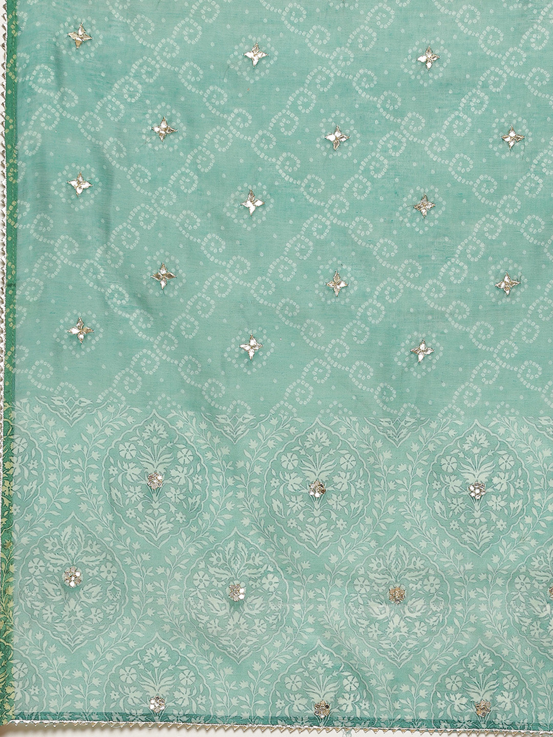 Printed Cotton Kurti With Pant And Dupatta