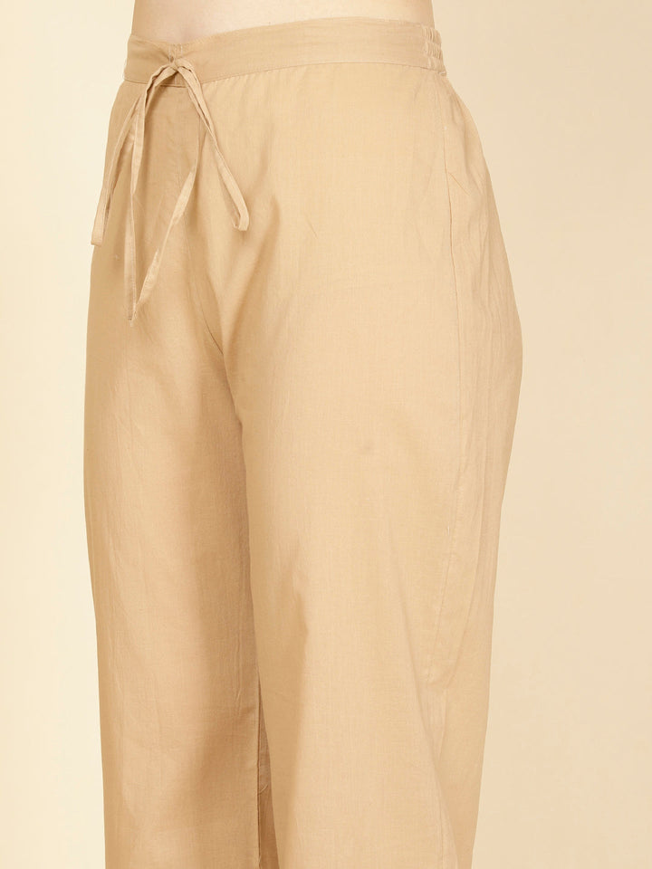 Abstract Printed Cotton Kurta With Pants