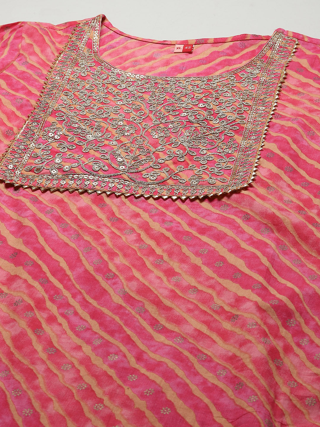 Leheriya Printed Cotton Kurta