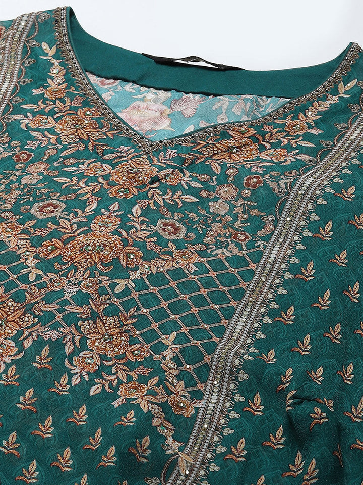 Digital Print Georgette Kaftan Kurta