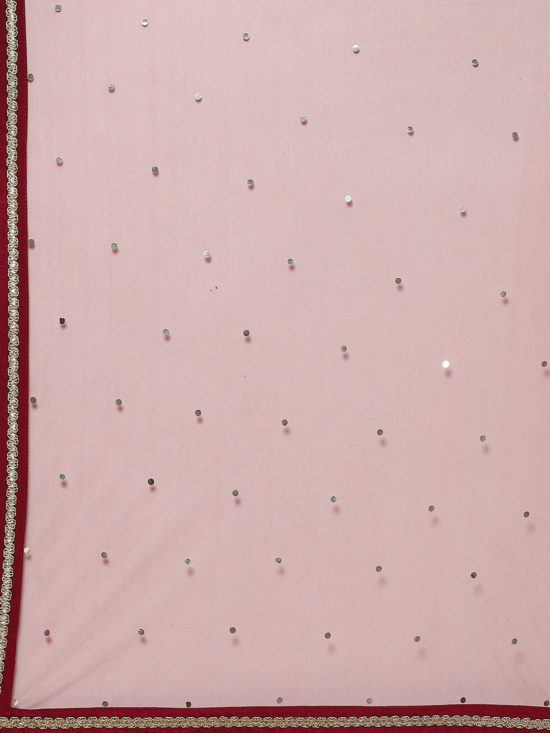 Sequin Embroidered Georgette Peplum Choli With Lehenga &amp; Dupatta