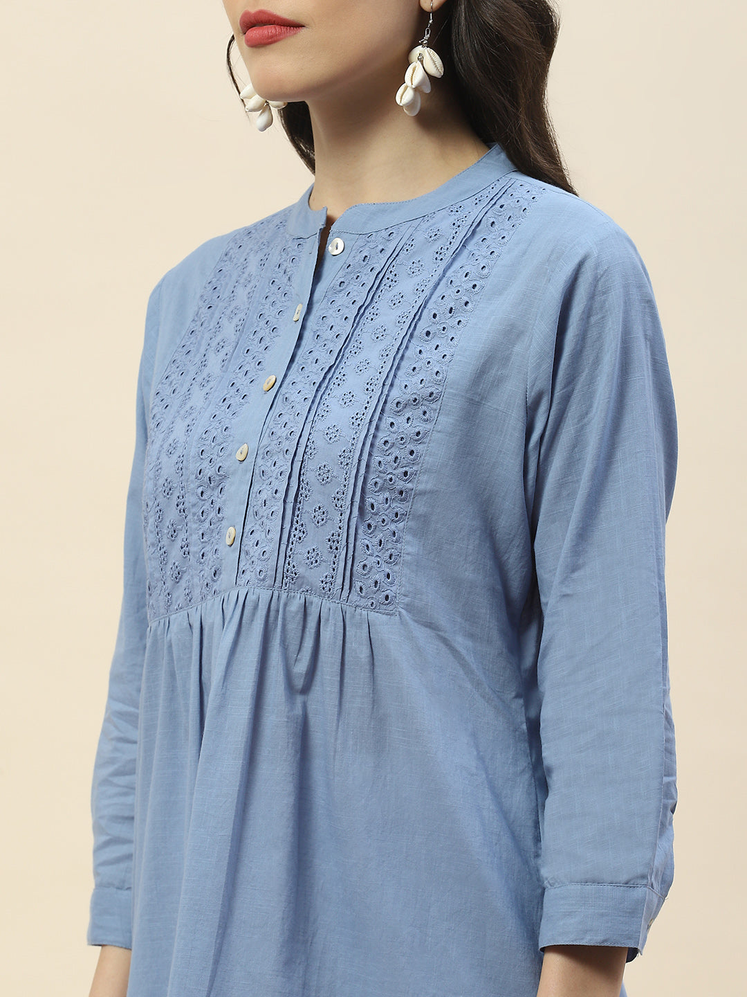 Printed Cotton Short Kurti