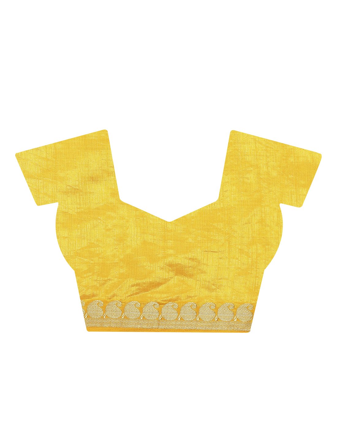 MBZ Meena Bazaar-Mustard Art Handloom Saree