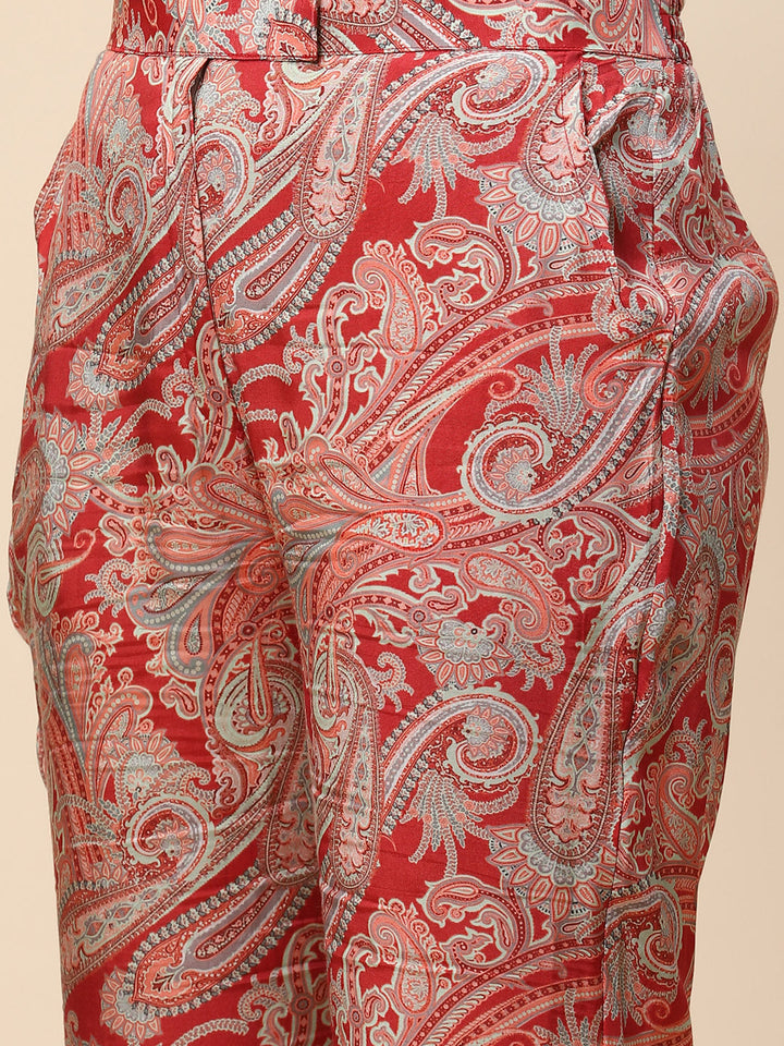 Printed Muslin Kurta With Pants