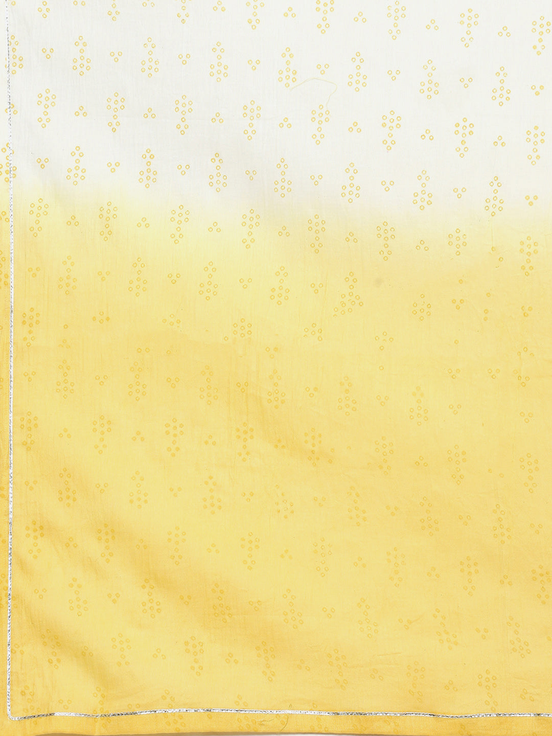Bandhani Mirror Work Cotton Kurta With Pant &amp; Cotton Dupatta