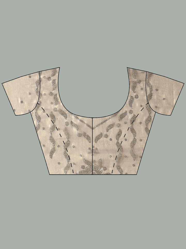 Stone Embellished Tissue Saree