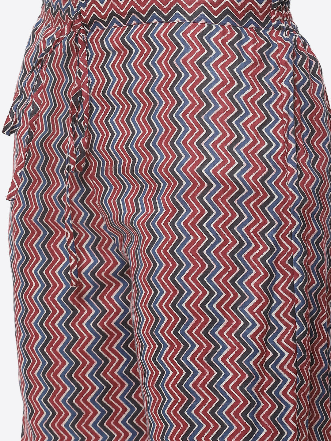 Booti Sequence Cotton Kurti With Afghani Pant