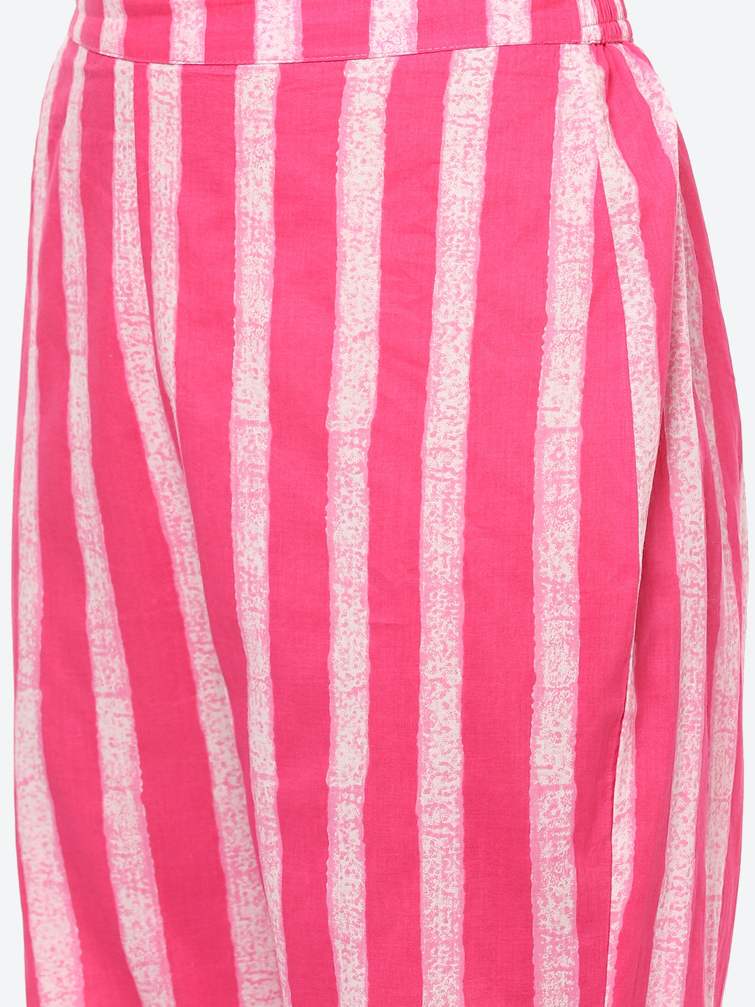 Sequin Work Printed Cotton Kurta With Pant