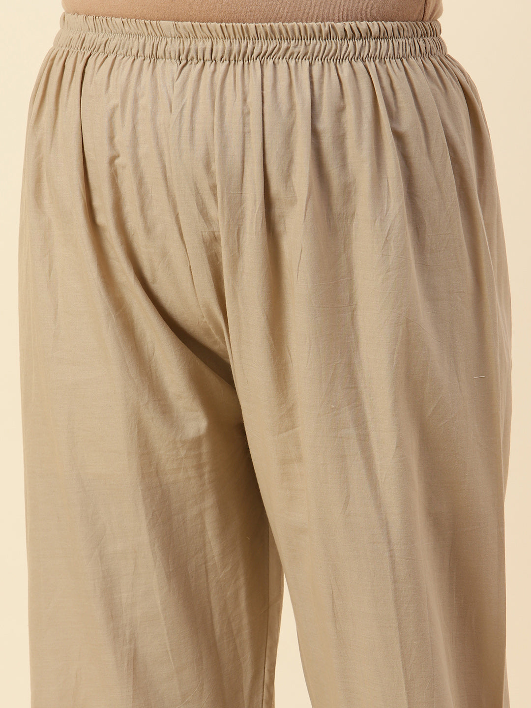 Embroidered Chanderi Kurta With Pants