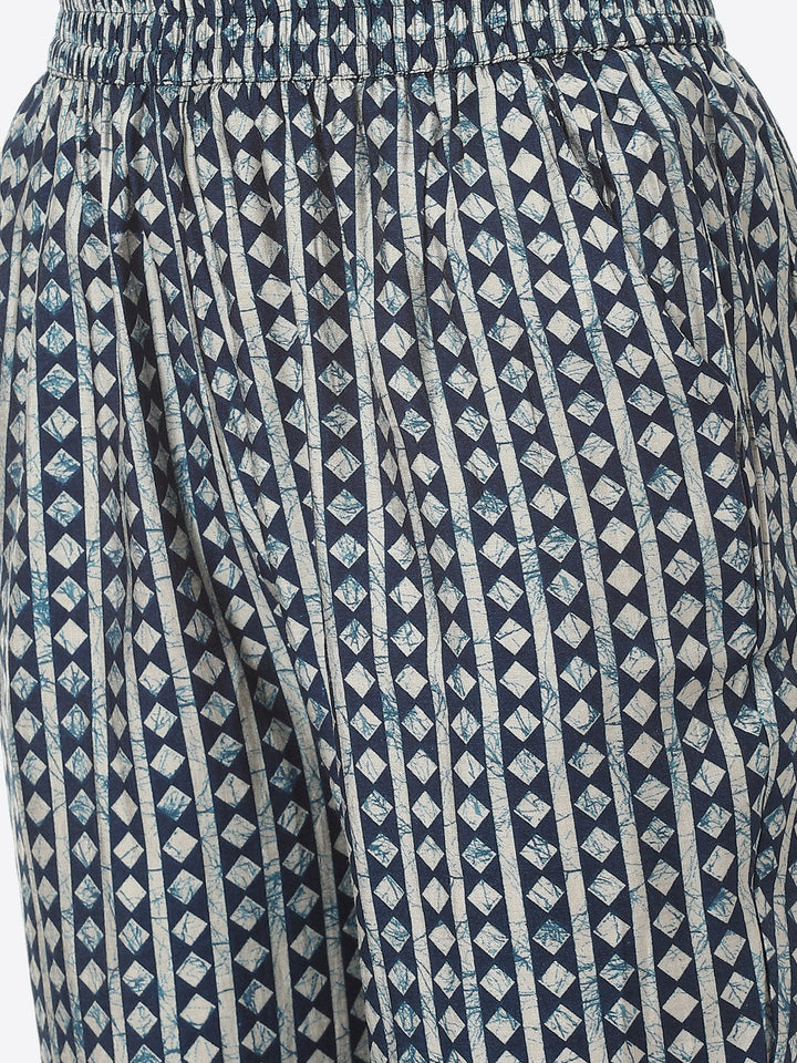 Printed Muslin Kurti With Pant