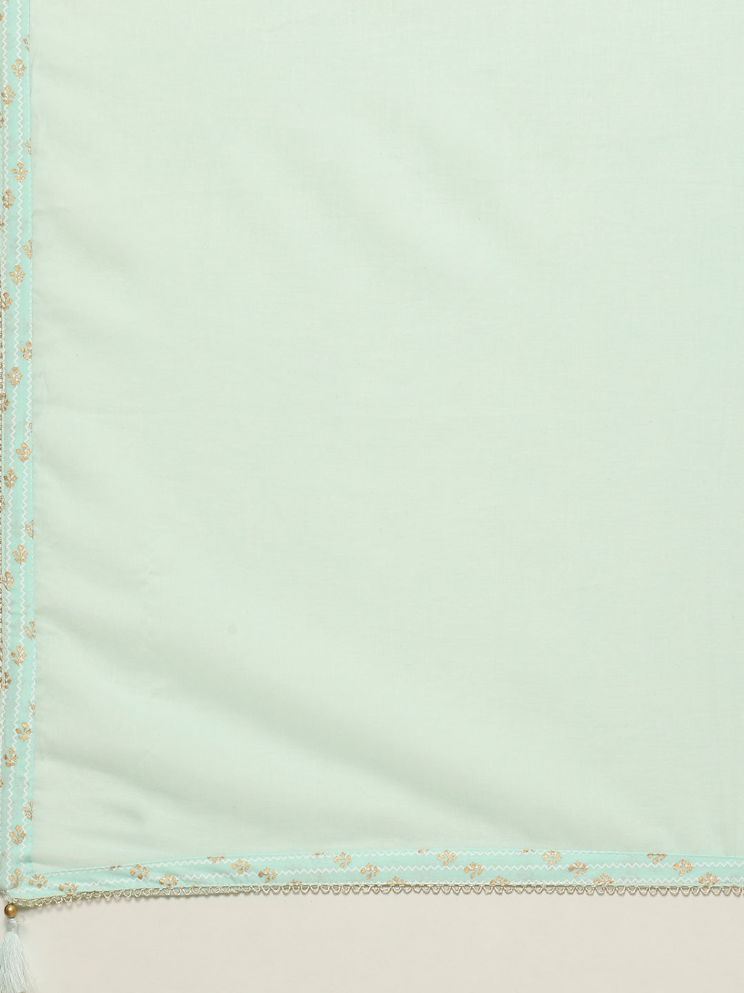 Gota Work Cotton Kurta With Pant &amp; Dupatta