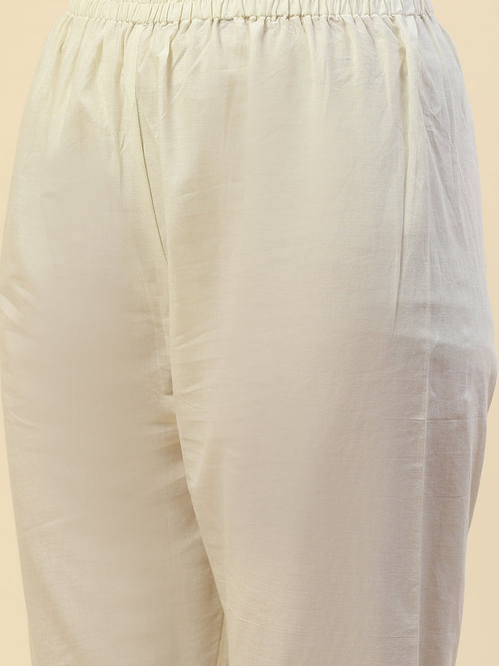 Gota Work Chanderi Kurta With Pant &amp; Cotton Dupatta