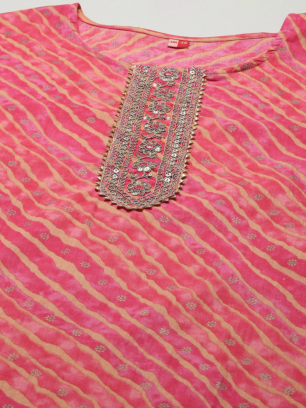 Leheriya Printed Cotton Kurta