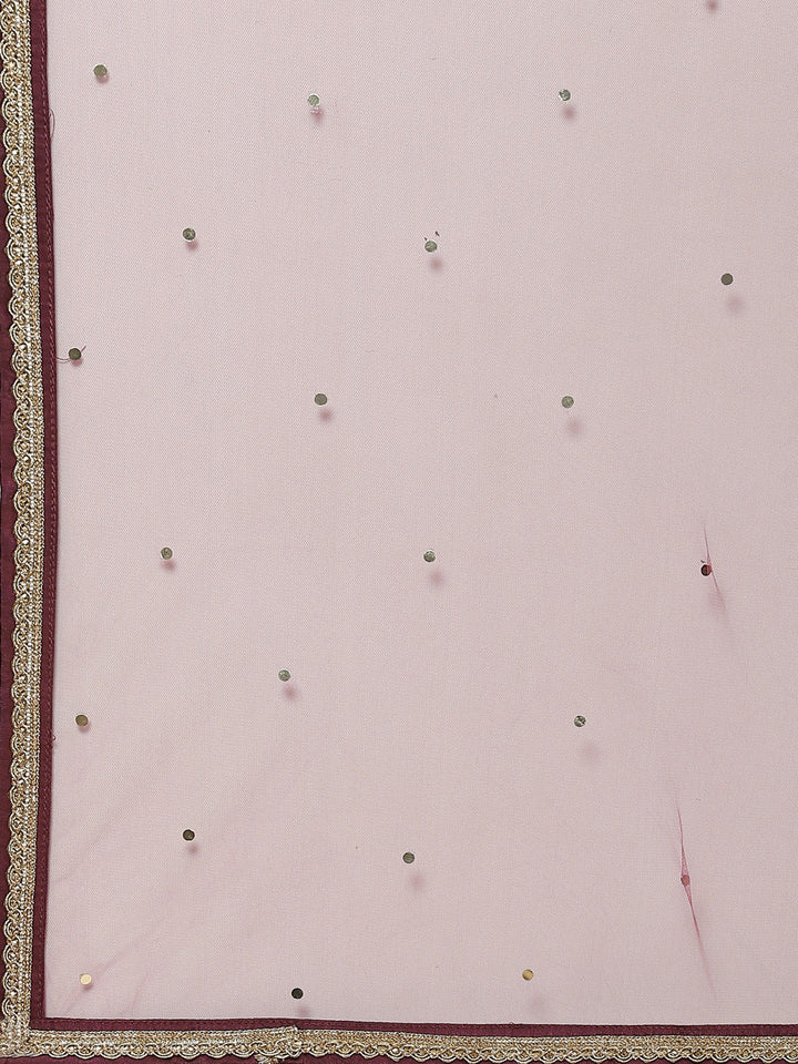Banarasi Embroidered Chanderi Kurta With Sharara &amp; Net Dupatta