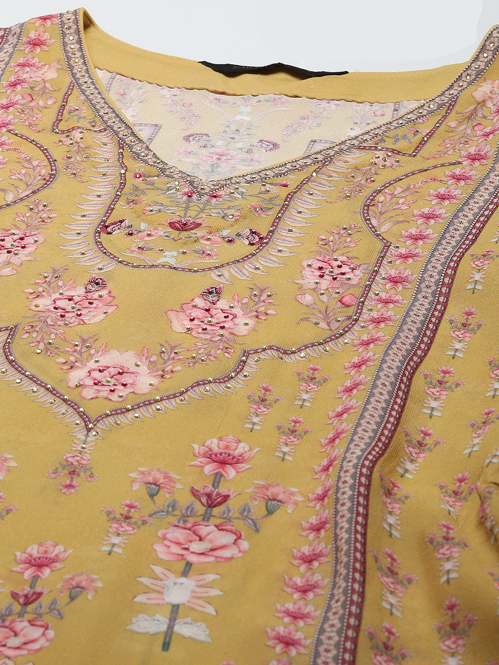 Digital Print Georgette Kaftan Kurta