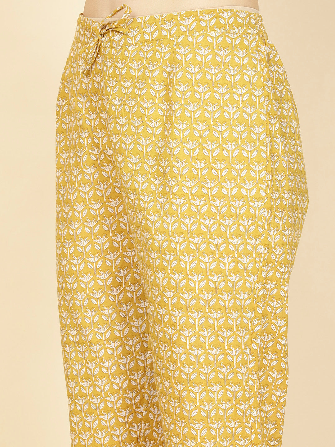 Printed Cotton Kurta With Pants