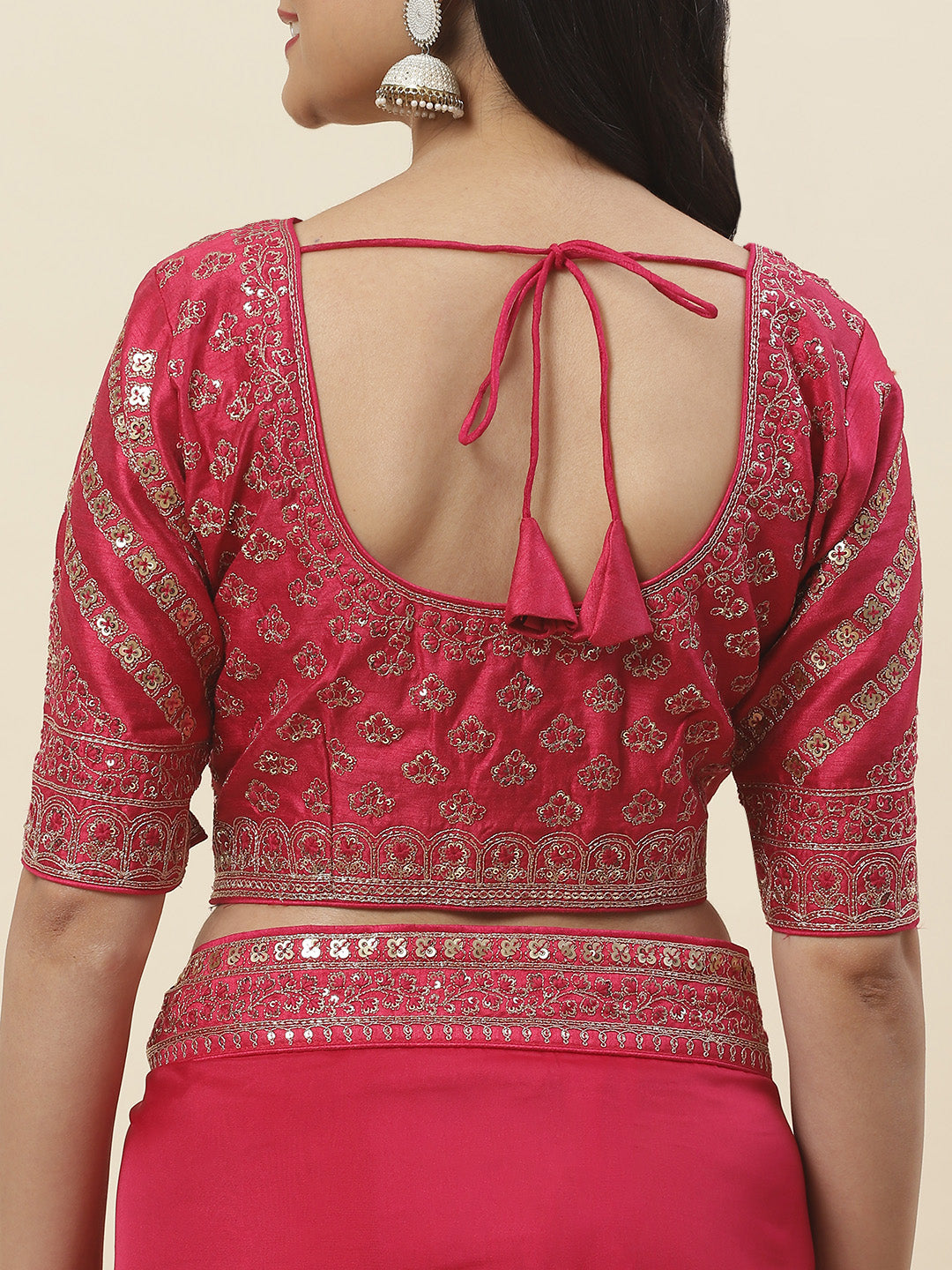 Embroidered Organza Saree