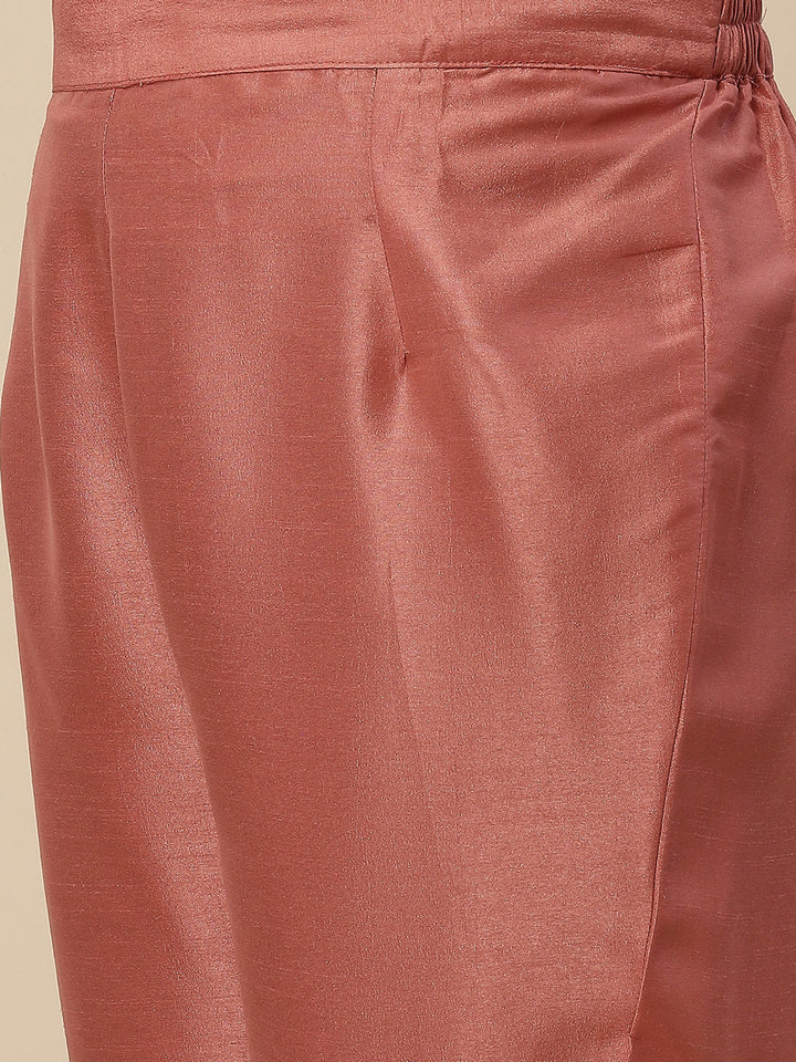 Sequin Embroidered Georgette Kurta With Pants