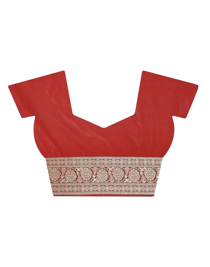 Mustard Banarasi Woven Saree