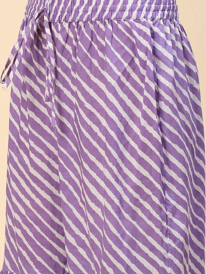 Zari Gota Work Cotton Kurta With Pants