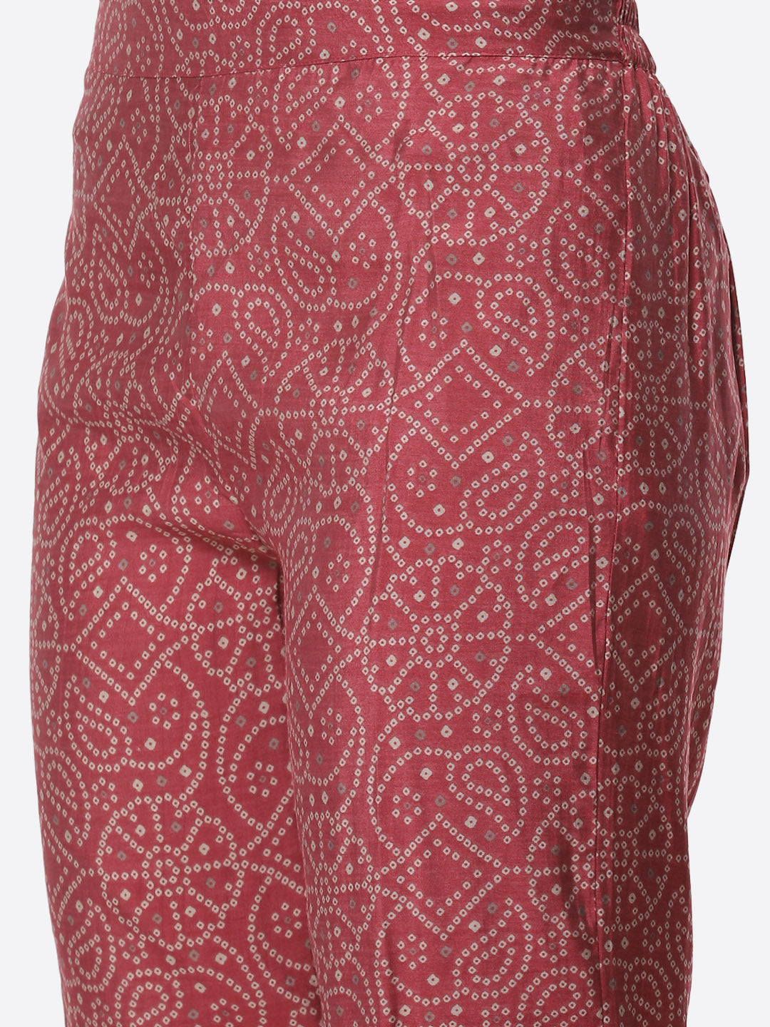 Cotton Muslin Printed Kurti With Pant And Dupatta