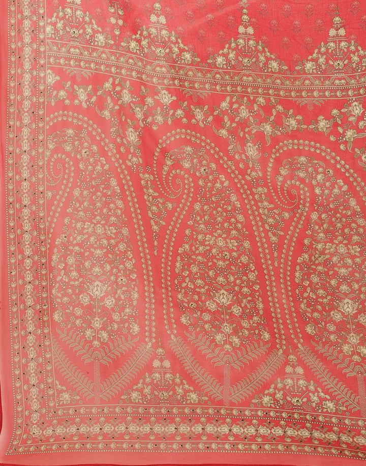 Digital Printed Crepe Salwar Kameez Stitched Suit With Georgette Dupatta