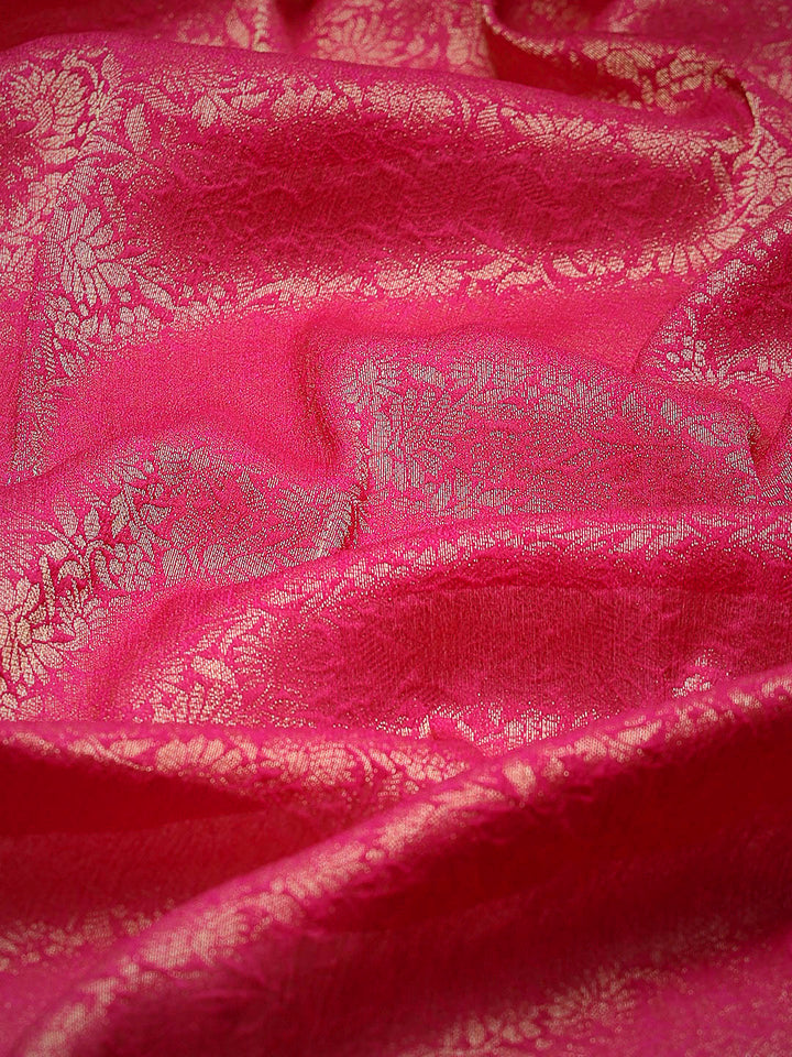 Plain Crepe Saree