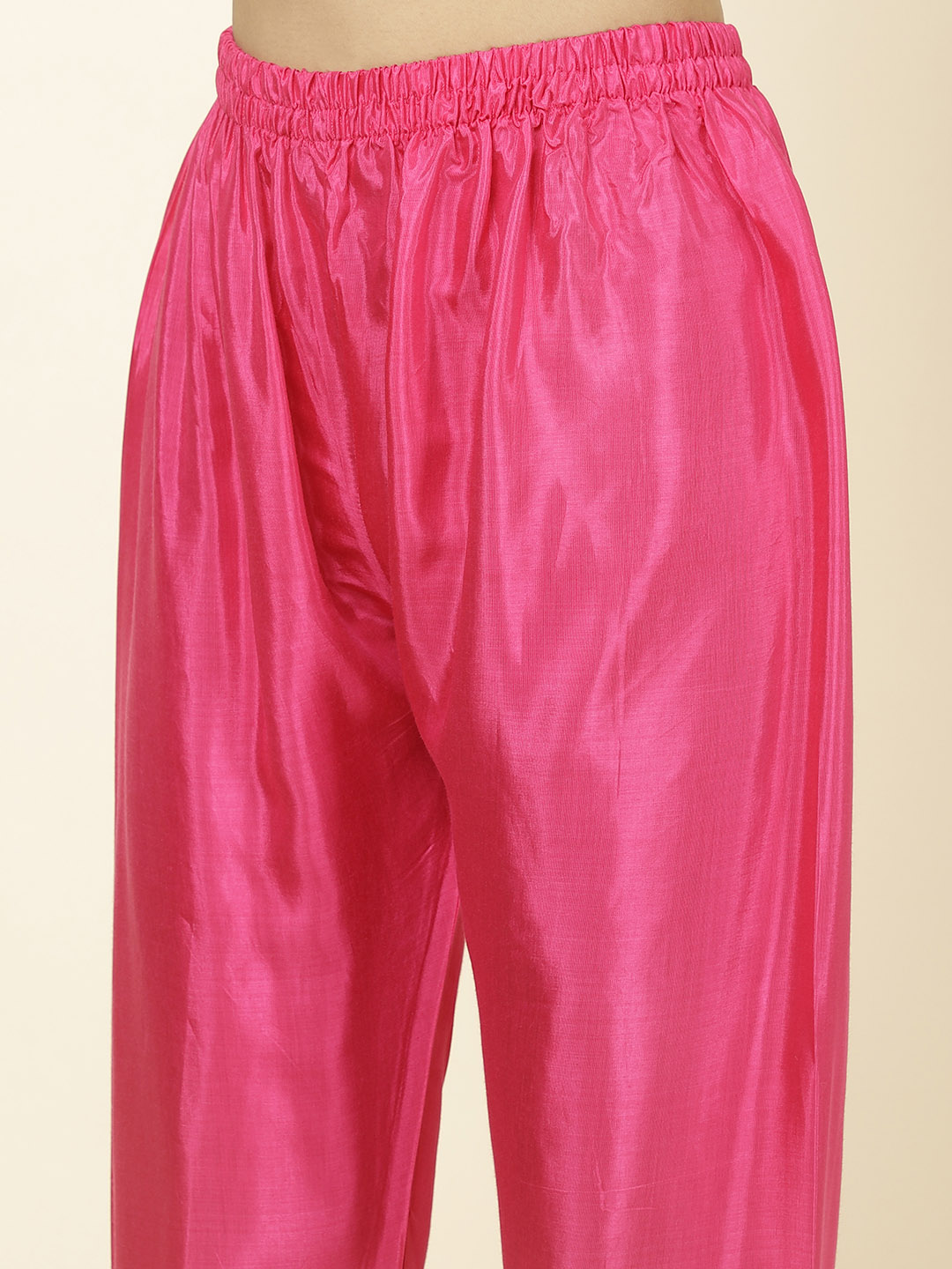 Printed Chinnon Kurta With Pants