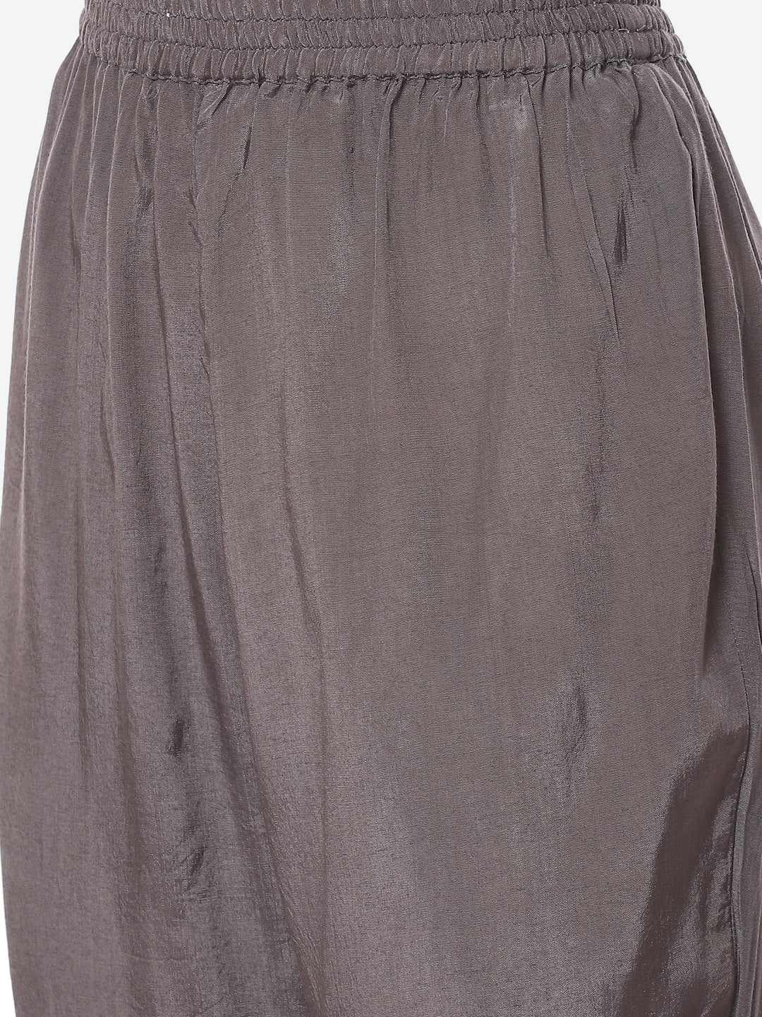 Mirror Neck Embroidered Printed Muslin Kurta With Palazzo