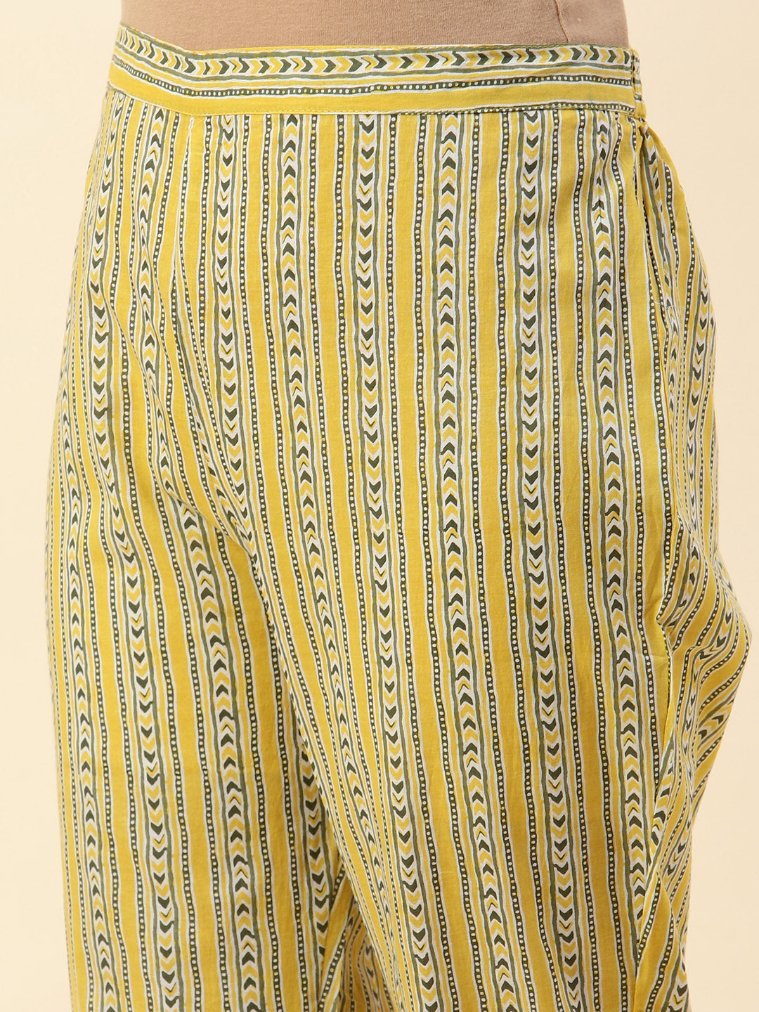 Printed Cotton Kurta With Pants
