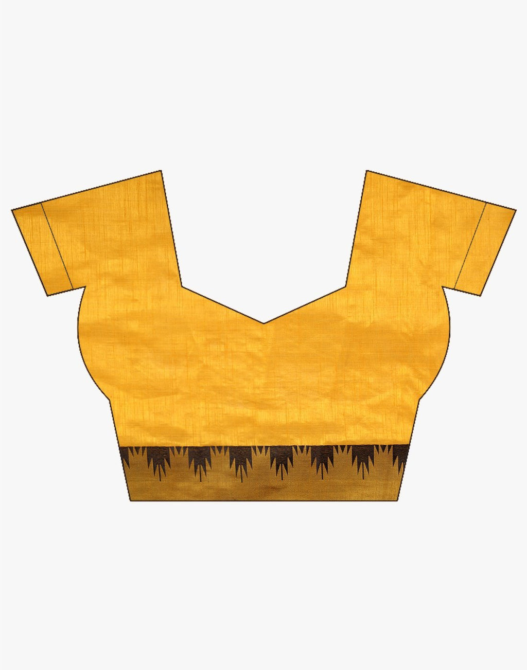 MBZ Meena Bazaar-Mustard Art Handloom Saree