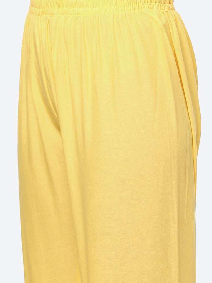 Thread Embroidered Cotton Kurta With Pant