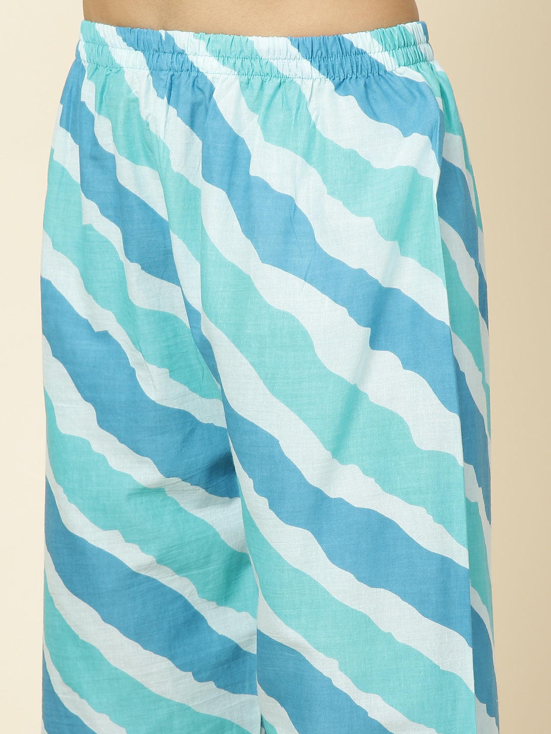 Printed Cotton Kurta With Pants
