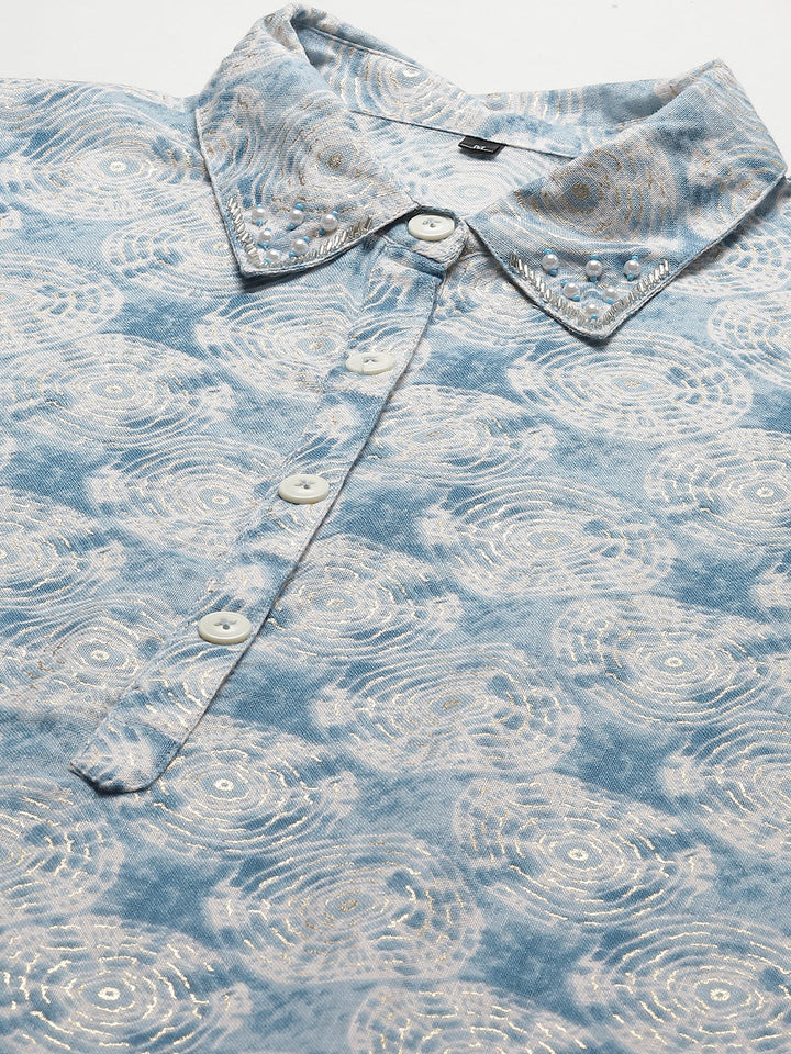 Printed Muslin Kurta