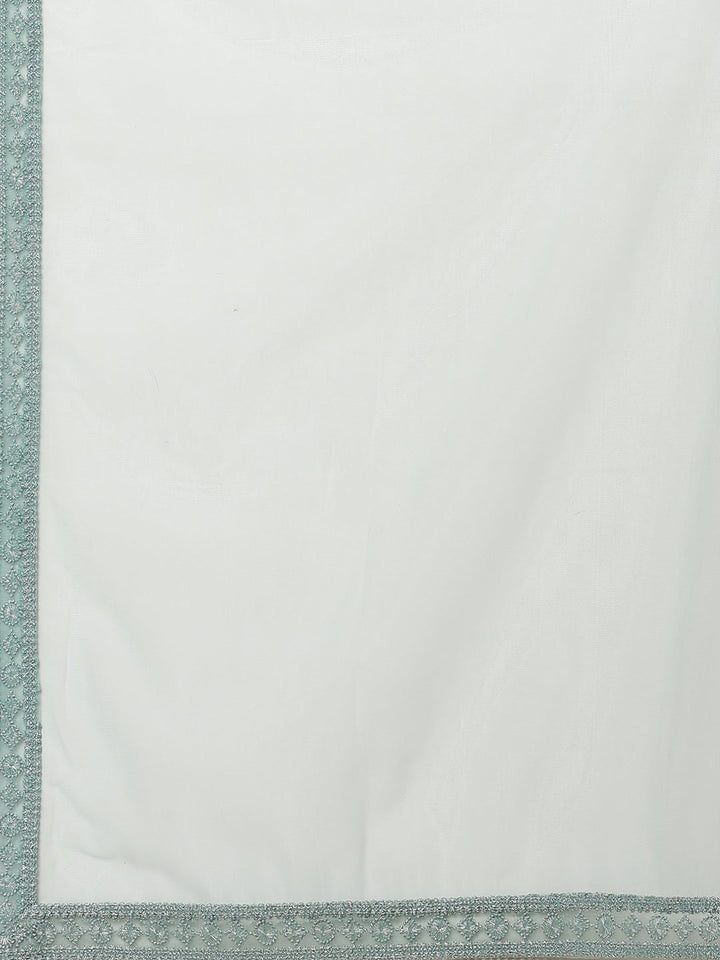 Embroidered Net Stitched Salwar Kameez With Net Dupatta