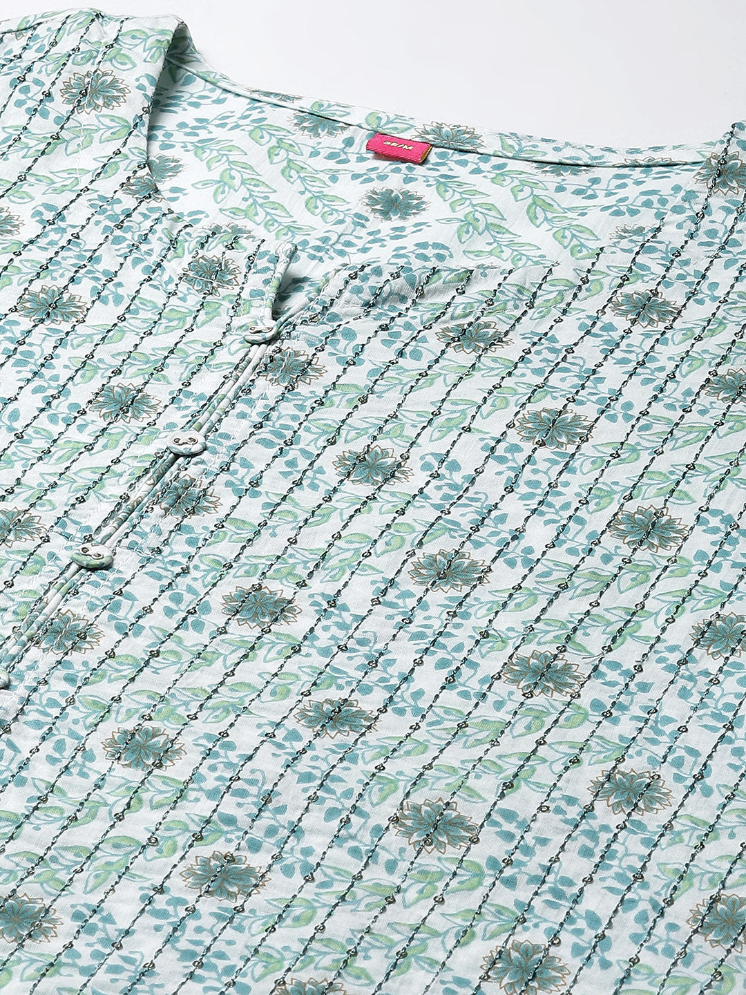 Printed Cotton Kurta With Pants