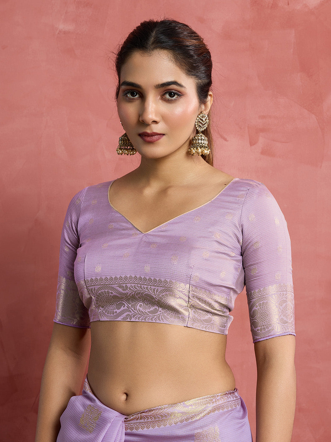 Woven Design Linen Blend Saree