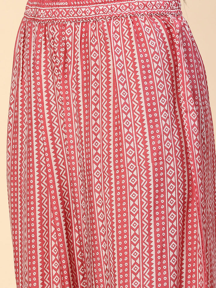 Printed Muslin Kurta With Pants