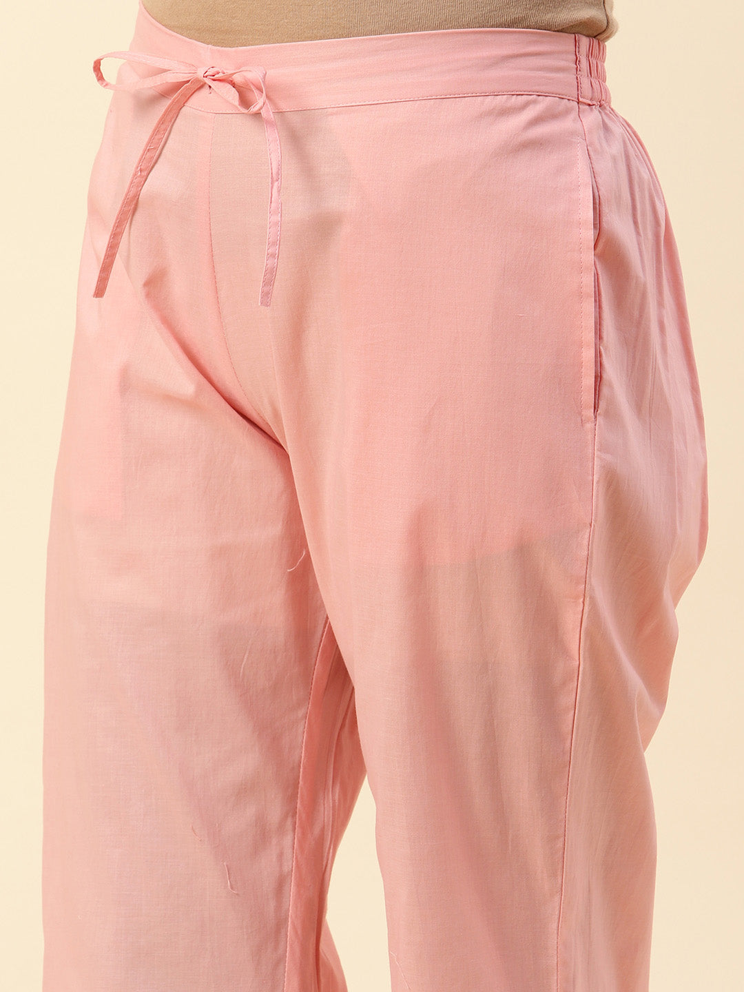 Embroidered Chanderi Kurta With Palazzo