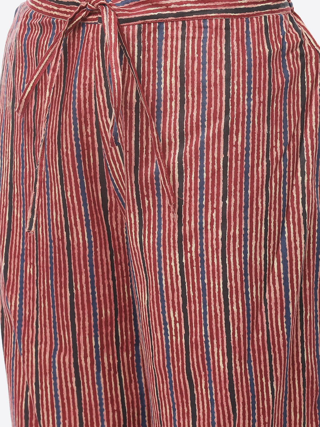 Printed Gota Work Cotton Kurti With Pant