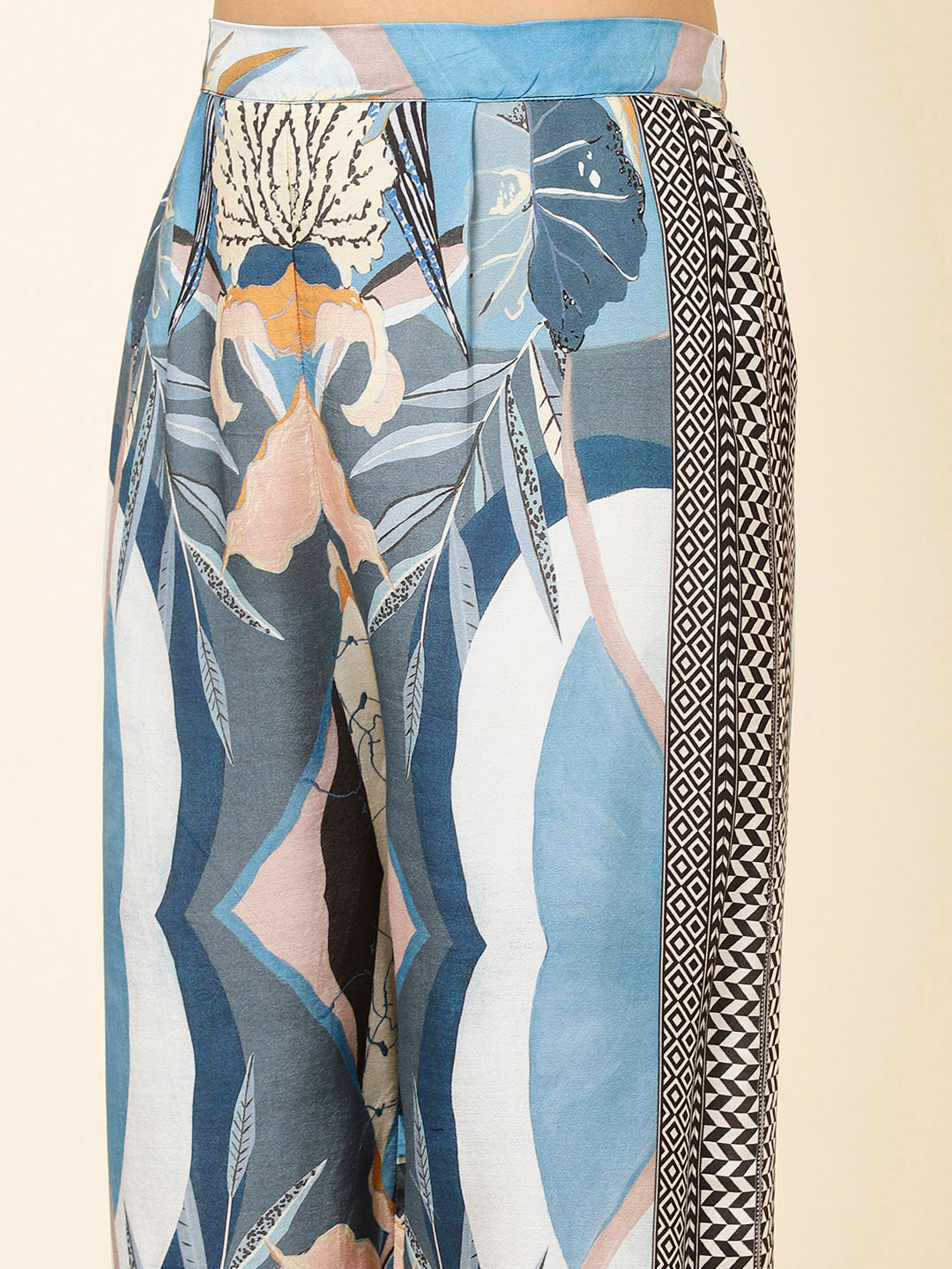Printed Muslin Kurti With Pants