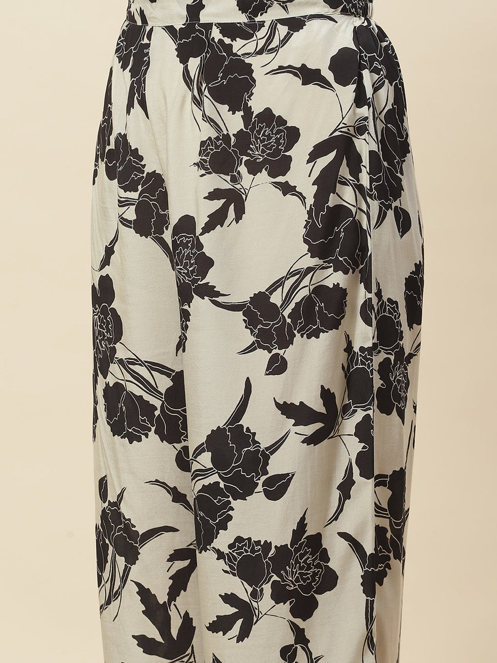 Floral Printed Muslin Kurta With Pants