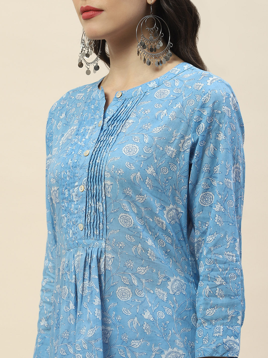 Printed Cotton Short Kurti