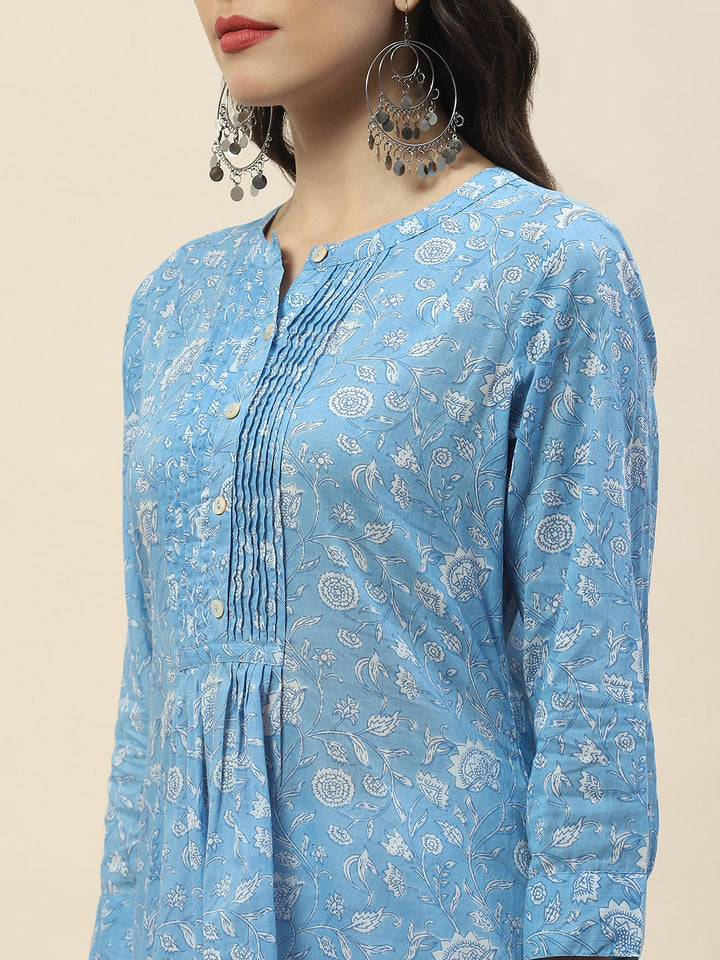 Printed Cotton Short Kurti