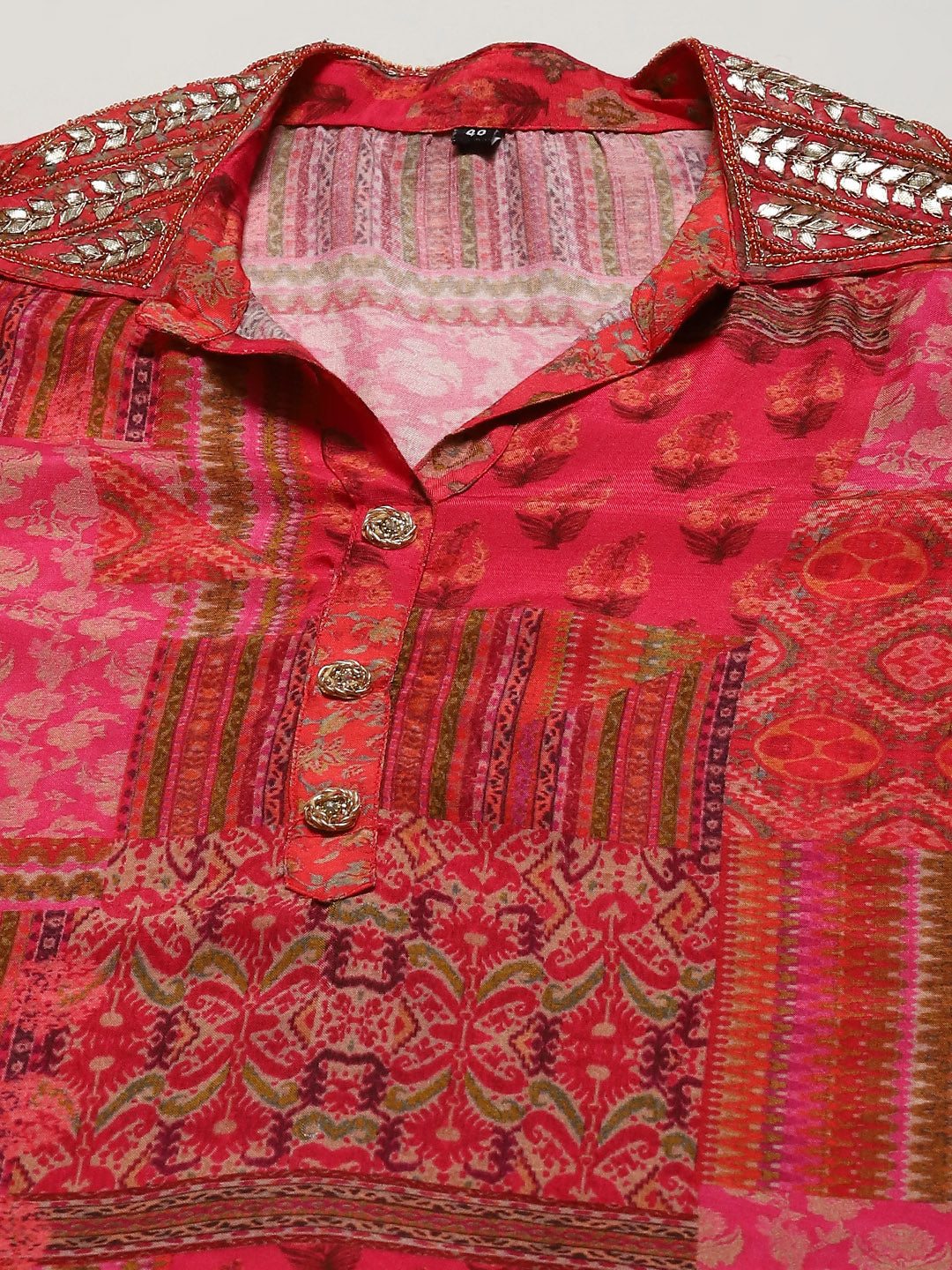 Printed Muslin Kurta With Pants