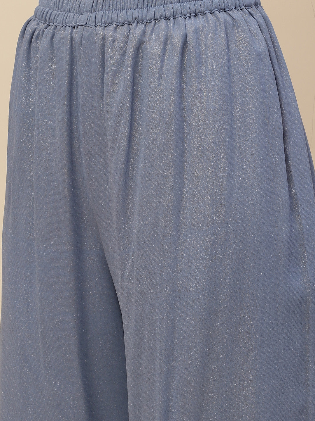 Stone Work Georgette Kurta With Pants &amp; Dupatta