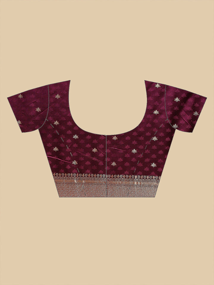 Woven Design Satin Saree
