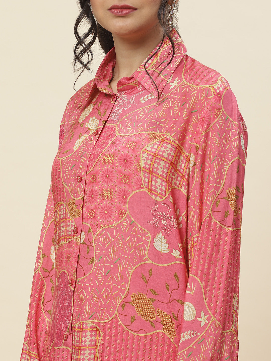 Printed Muslin Kurti With Pants